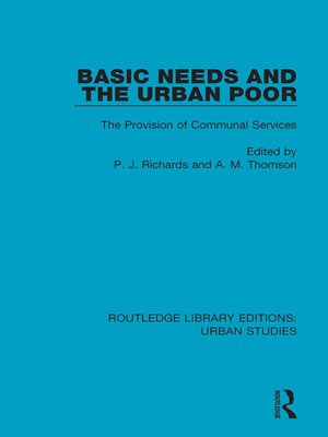 cover image of Basic Needs and the Urban Poor